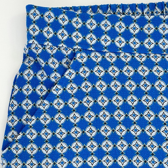 NEW Max Studio Crepe Crop Pant Wide Leg Pockets Back Elastic Waist Woven Fabric - Picture 2 of 13